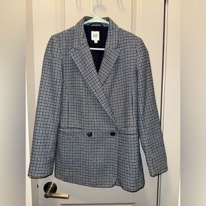 GAP Women's Monochrome Houndstooth Blazer